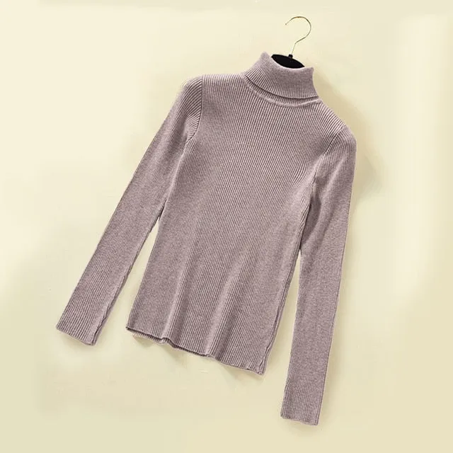 Women Turtleneck Pullover Sweater