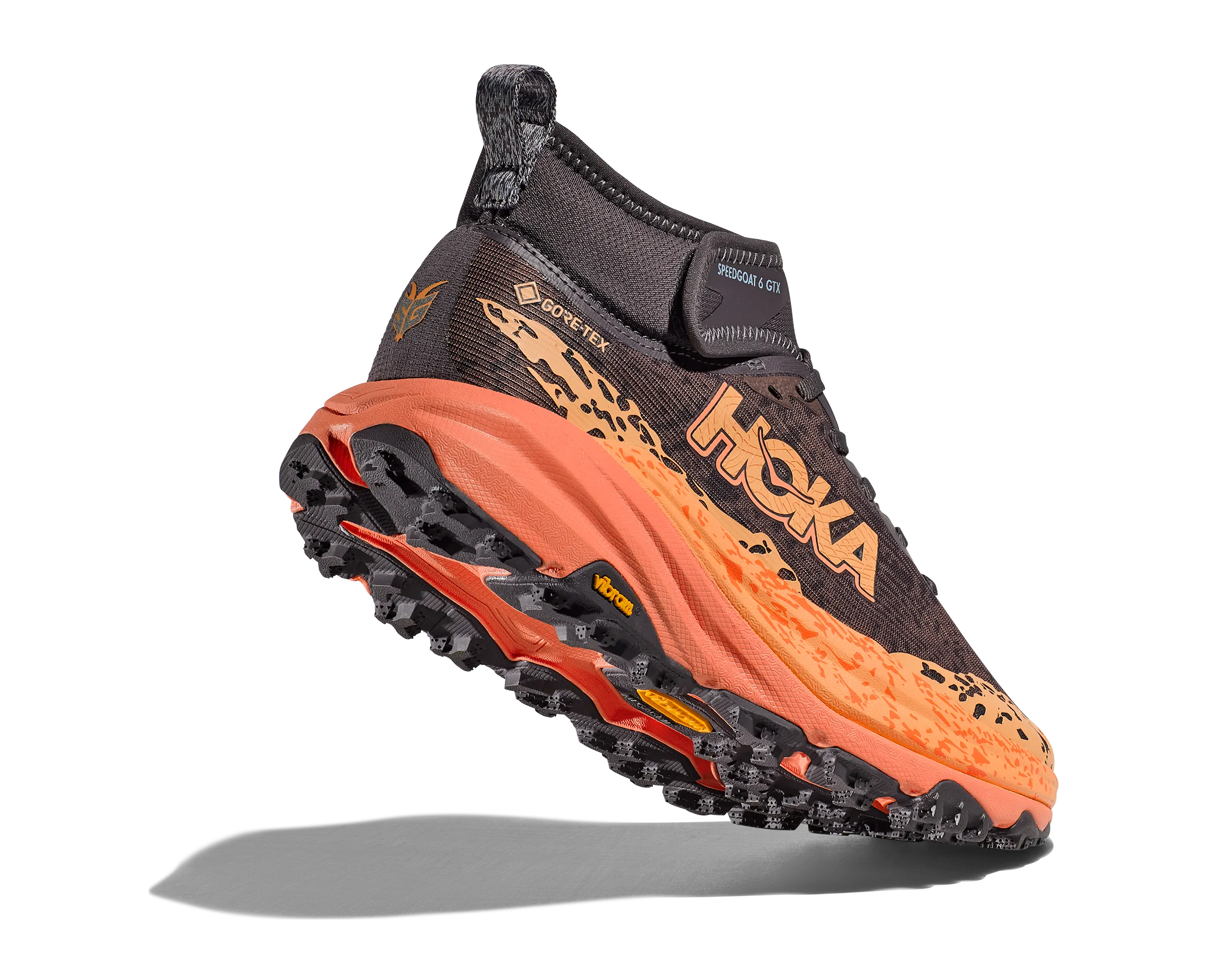 Women's Hoka Speedgoat 6 Mid GTX Color: Galaxy / Guava