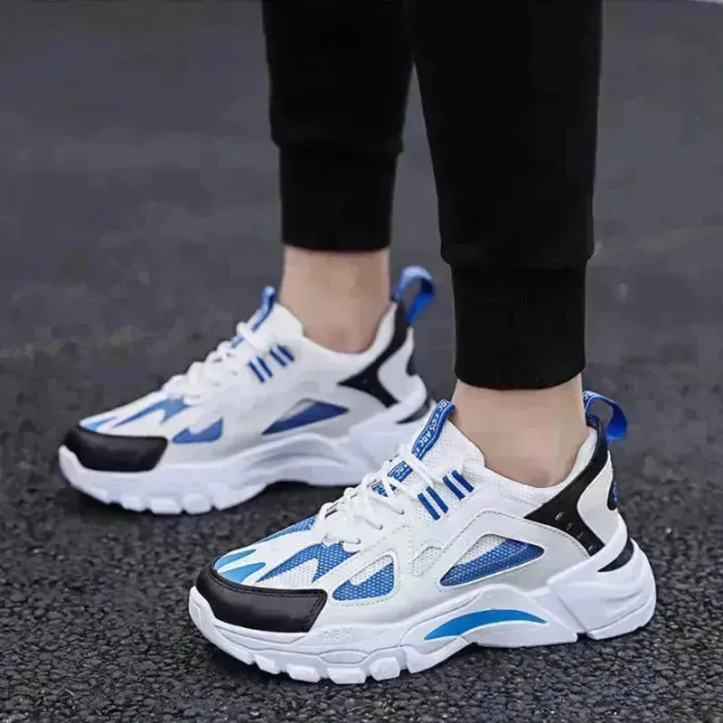 Y2K Fashion Outfit White Sneakers Men Non Slip Walking Running Shoes Sports